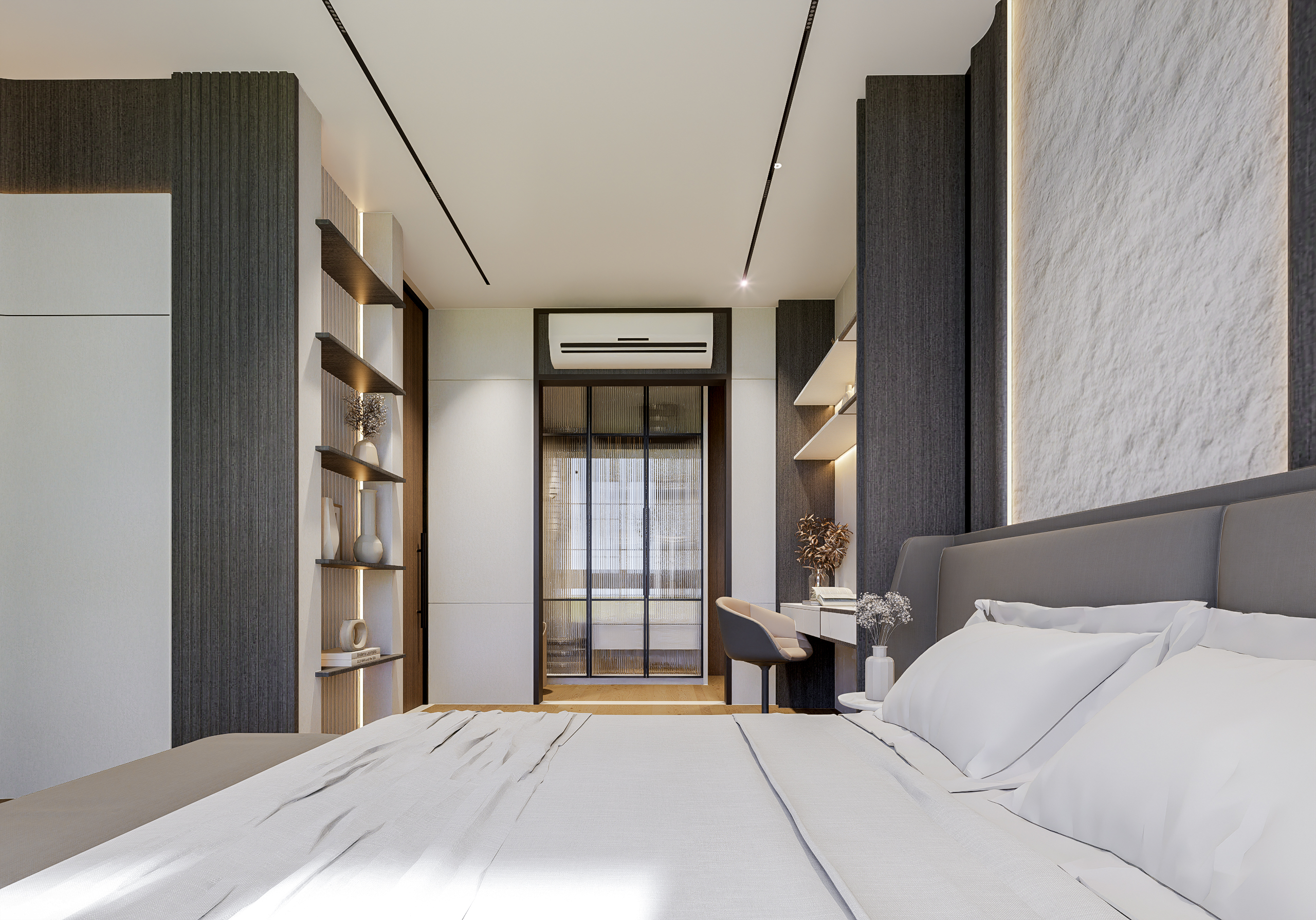 Luxury residential night view